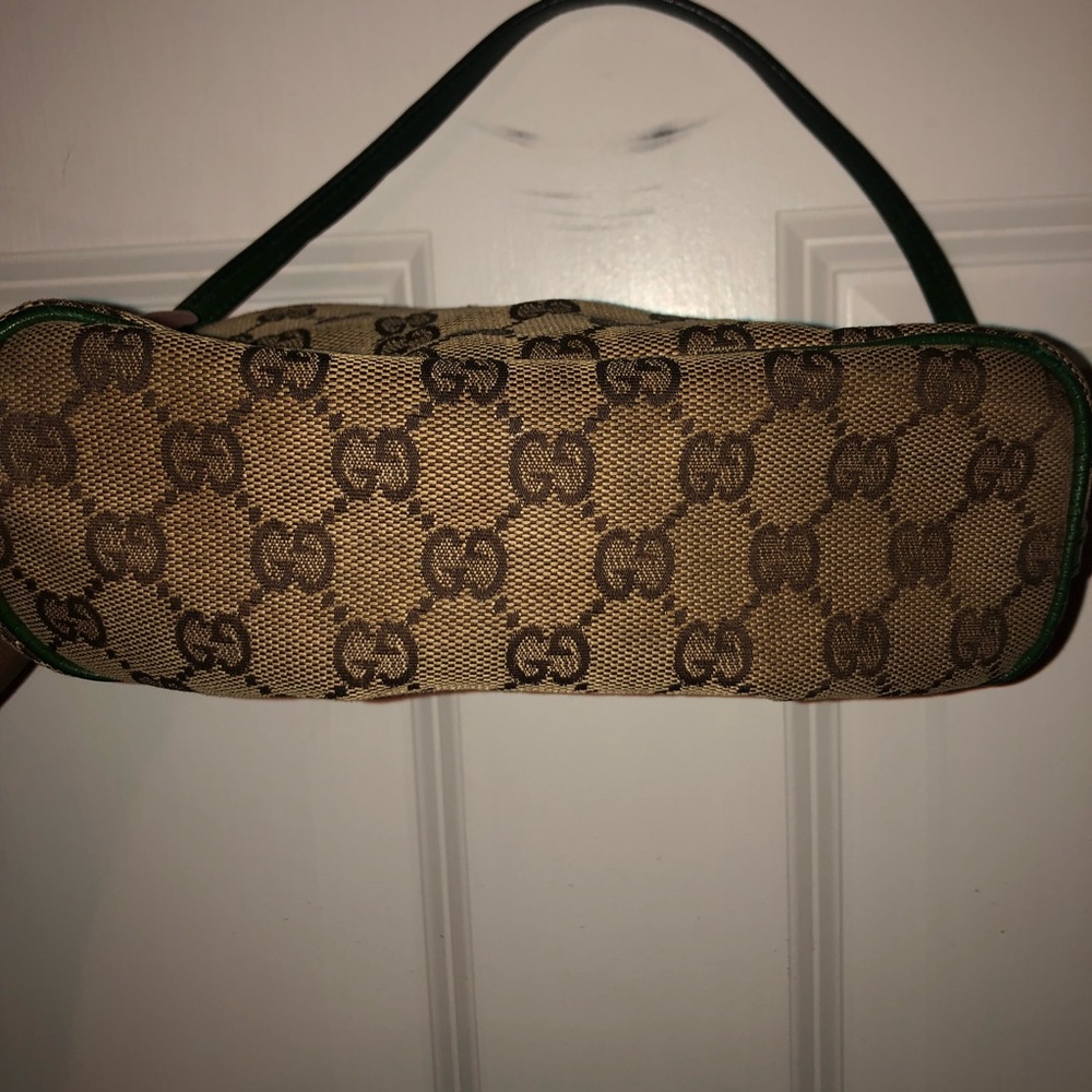 Authentic Gucci Brown Monogram Baguette Purse - Picture 8 of 8